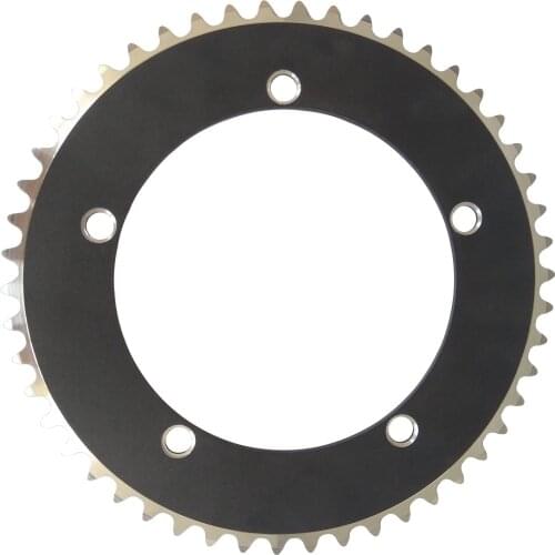 TRUYOU Fixed Gear Track Bike Chainring 144 BCD Bicycle Chain Wheel 44T 46T 48T 49T 50T 51T 52T 53T Single Speed Aluminum Alloy