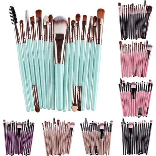 15Pcs Makeup Brushes Tool Professional Cosmetic Powder Makeup Brush Foundation, Powder, Eyeshadow, Eyebrow кисти для макияжа