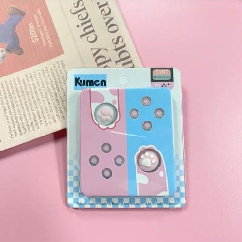 20PCS DIY Button For Nintend Switch Left Right Joy-Con ABXY Silicone with Thumb Grips Caps for Switch Controller Joystick Caps