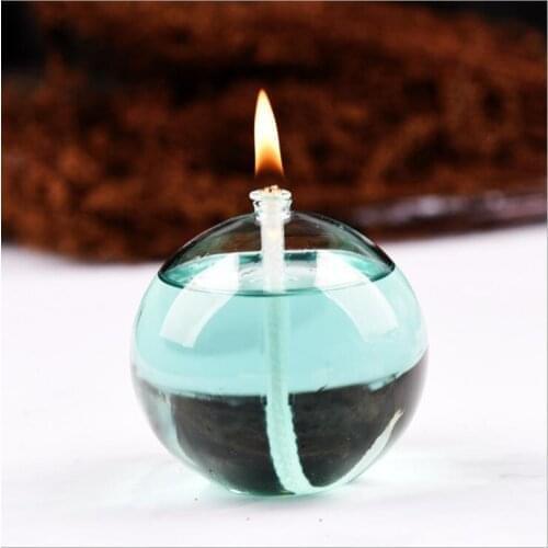 24pcs/pack Diameter=4cm Mini Size Round Shaped Glass Oil Lamp Wedding Decoration Handcraft Friend Gift Candle Holder