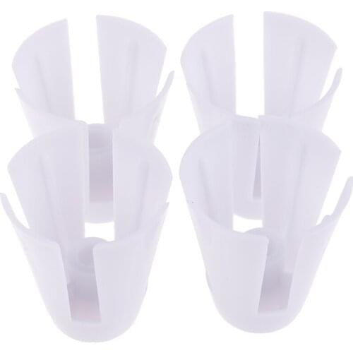 4pcs/Set Thread Spool Cone Holder Overlocker Serger Sewing Durable Plastic White Sewing Tool Accessories 3.2cm X 3.8cm