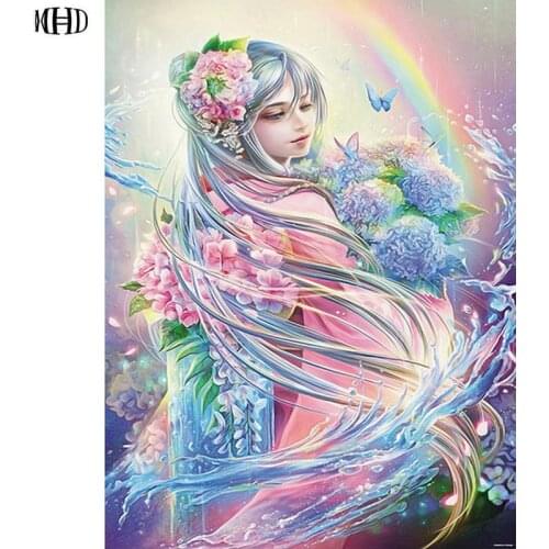 DIY full diamond embroidery crafts Cartoon girl 3D diamond painting cross Stitch Kits latest embroidery Indoor home decor