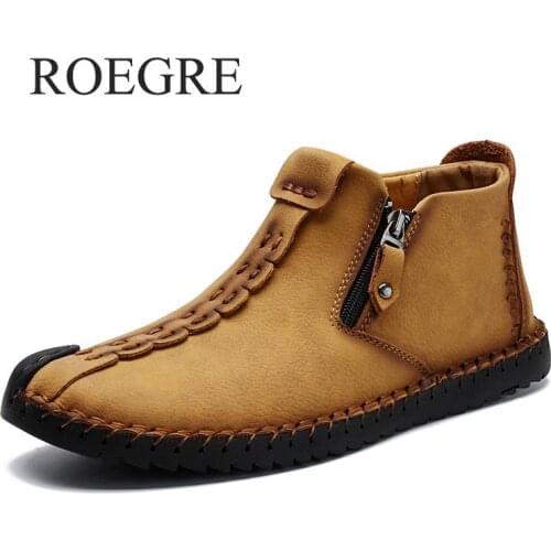 Brand Classic Men Casual Shoes Slip-on Leather Male Loafers Shoesitalian Designer Style Handmade Mens Moccasins Shoes Size 38-48