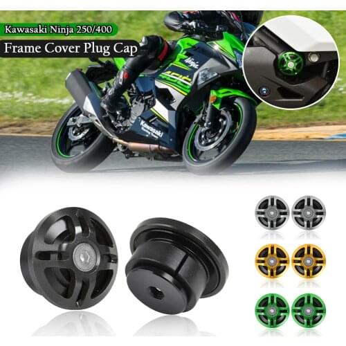 For Kawasaki Ninja 400 250 Z400 EX250 2018-2021 2020 Frame Hole Cover Plug Cap Spools Slider Stand Screws Motorcycle Accessories