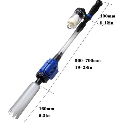 Aquarium Electric Syphon Operated Fish Tank Sand Washer 220V Powerful Suction Vacuum Gravel Water Changer Siphon Cleaner Filter