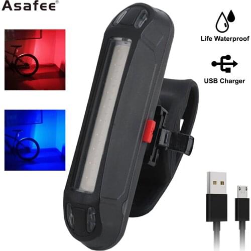 Mountain Bike USB Rechargeable LED Cycling Light 100 Lumens Headlight Built-in Battery 5 Modes Taillights Front LED Bike Lights