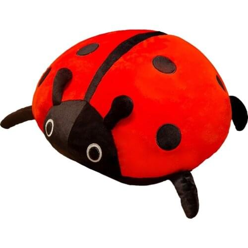 Hot Huggable Nice 80cm/60/40cm/ cute plush toy soft colorful ladybug ladybird insect doll pillow cushion children birthday gift
