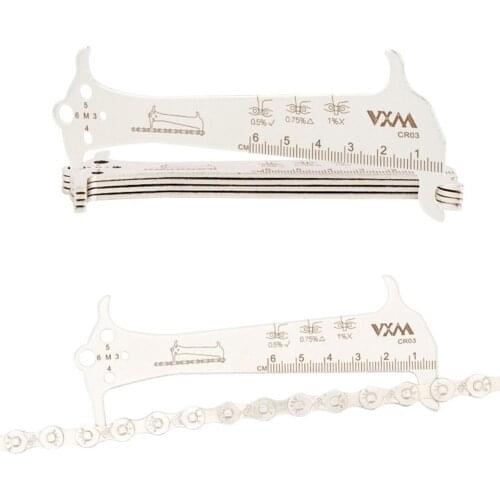MTB Bike Chain Wear Indicator Measurement Checker Biking Ruler Bicycle Chains Gauge Portable Dustproof Cycling Parts
