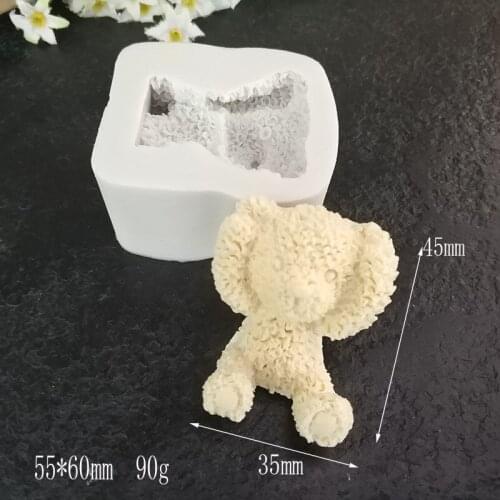 Lovely Sprouting Bear Silicone Chocolate Pudding Mold Cake Decoration Tools