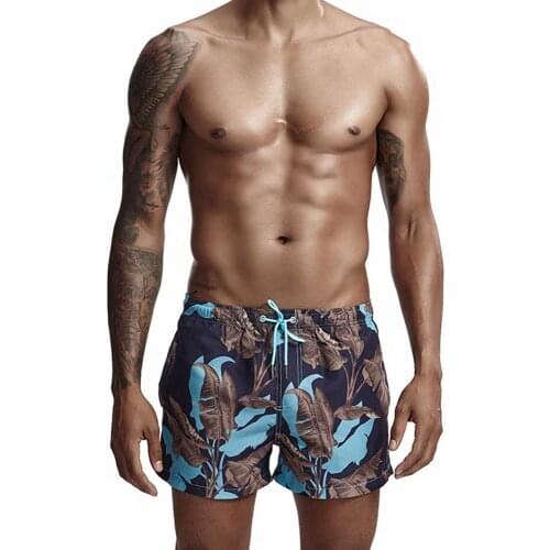 Summer Prited Mens Board Shorts Bathing Suit Shorts De Bain Swimsuit Sexy Beach Shorts Liner Sungs Praia Swimwear