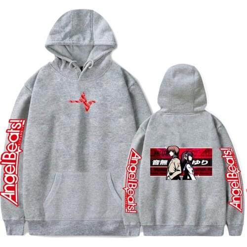 Fashion Angel Beats Hoodies Men/women Hot Harajuku High Quality Hip Hop Angel Beats Mens Hoodies and Sweatshirt Clothes