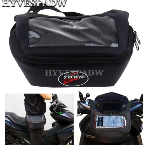 Motorcycle Windscreen Bag Handlebar Bag Fuel Tank Bag Mobile Phone Touch Screen Earphone Bag for Xmax Nmax Forza Vespa Gts Lx