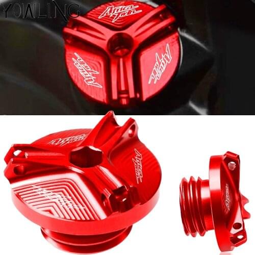 Motorcycle M20*2.5 CNC Engine Oil Filter Cup Plug Cover Screw For Honda CRF1000L XRV750 L-Y AFRICA TWIN 2015 2016 2017 2018