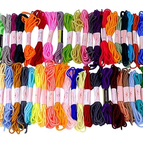 Cross Stitch thread Mix Colors Cross Stitch Cotton Sewing Skeins Embroidery Thread Floss Kit for DIY Sewing Tools Accessories