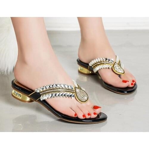 2020 New Arrival Fashionable Italian Shoes with Rhinestone black Color Women Shoes with Appliques for African women sandal 20208