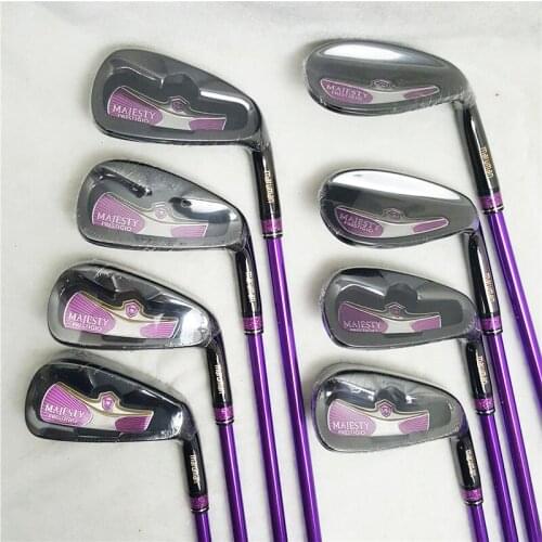 New womens Golf clubs Majesty Prestigio 9 Golf irons 5-9.A.P,S Irons clubs Graphite shaft L flex headcover Free shipping