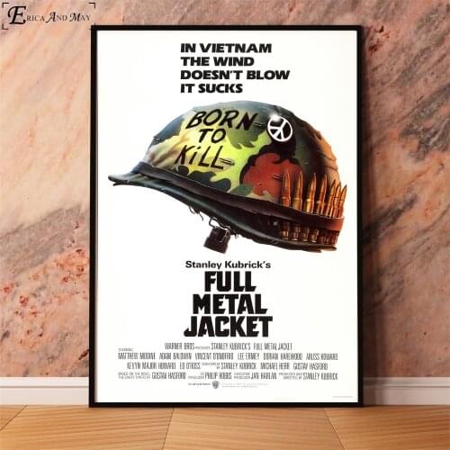 Full Metal Jacket War Movie Posters And Prints Wall Pictures For Living Room Canvas Painting Art Decorative Home Decor Tableau