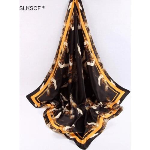 [SLKSCF] 90X90CM Fashion Square 100% silk scarf real silk scarves capes womens handkerchief free shipping