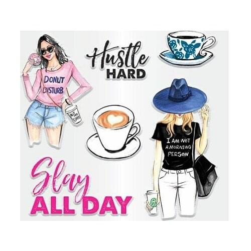 GIRL Clear Stamps Scrapbook Paper Craft Clear stamp scrapbooking X0324