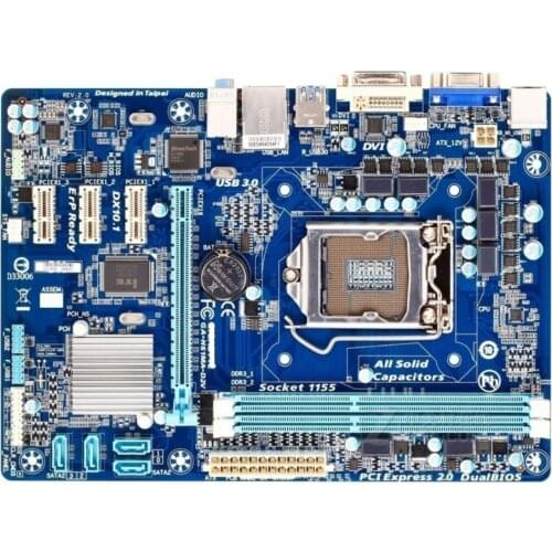 GIGABYTE GA-H61MA-D2V mainboard H61 Socket LGA 1155 i3 i5 i7 DDR3 16G uATX Used H61MA-D2V Desktop Motherboard