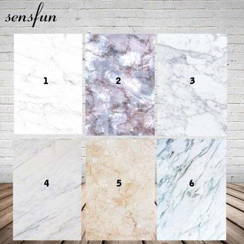 Sensfun Marble Wall Photography Backdrops Six Colors Elegant Child Family Backgrounds Photo Both Customized 5x7FT Vinyl