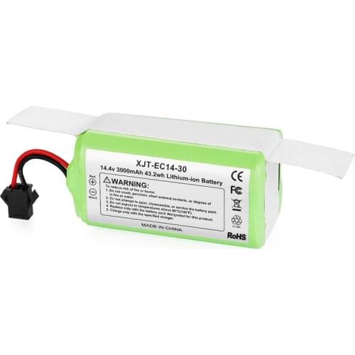14.4V 3000Mah Li-Ion Vacuum Cleaner Replacement Battery For Ecovacs Deebot N79 Eufy Robovac 11 11S 12 15C