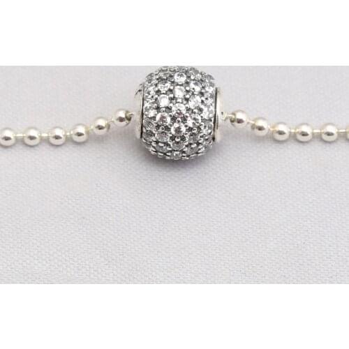 Essence Bead S925 Silver GENEROSITY Charm Clear CZ For Essence Bracelet Bangle Lady Jewelry Gift Small Hole