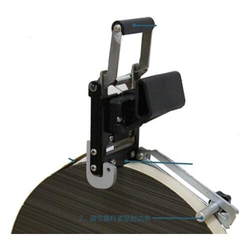 Round straight edge sealing tape cutting device PVC paper trimming knife