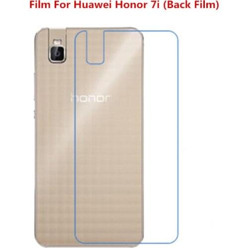1/2/5/10 Pcs Ultra Thin Clear HD LCD Screen Protector Film With Cleaning Cloth Film For Huawei Honor 7i ATH-AL00(Back Film)