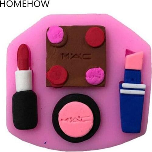 1PC/Lot Lady Cosmetics Lipsticks Shape Silicone Cake Mold Kitchen Accessories Baking Mold Sugar Craft Chocolate Silicone Mold