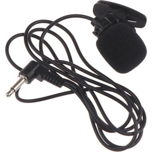 1pc Portable External 3.5mm Mini Wired Clip-on Lapel Lavalier Microphone For PC Laptop 3.5mm External