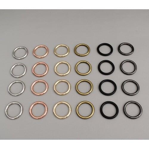 100 pcs 25mm O ring adjustable ring clip buckles Hooks for handbag backpack Dog Collar Metal Buckles Key Chain Rings Saddle
