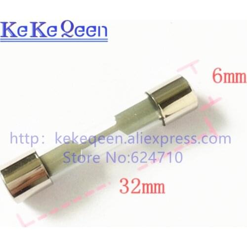 100pcs 6*32mm Automobile electric motorcycle Vehicle charger automotive glass fuse 6x32mm 32V 10A/15A/20A/25A/30A/35A 311FUSE