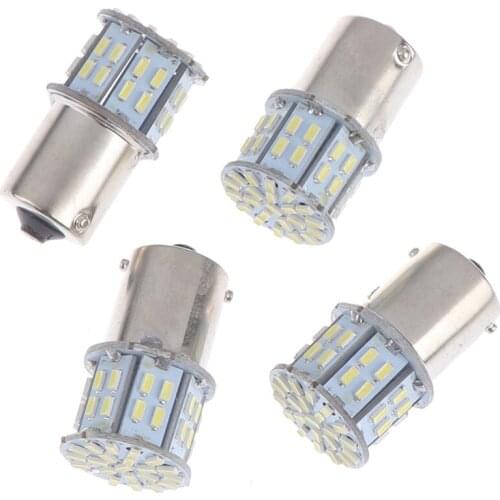 4pcs 1156 BA15S 50SMD 3014 LED Replacement Bulbs Car Interior RV Camper Light Auto Lamps
