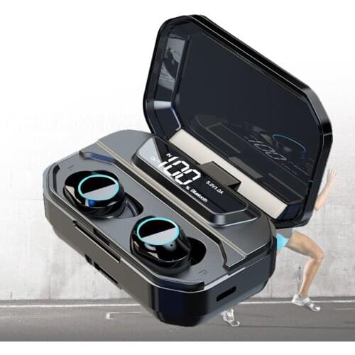 Wireless Bluetooth Sport Earphone Gaming Headset With LED Display Charging Box Waterproof With Mic Handsfree Earbuds iOS/Android