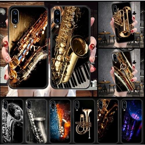 Music jazz Phone case For Huawei Honor 6 7 8 9 10 10i 20 A C X Lite Pro Play black pretty hoesjes fashion shell 3D funda