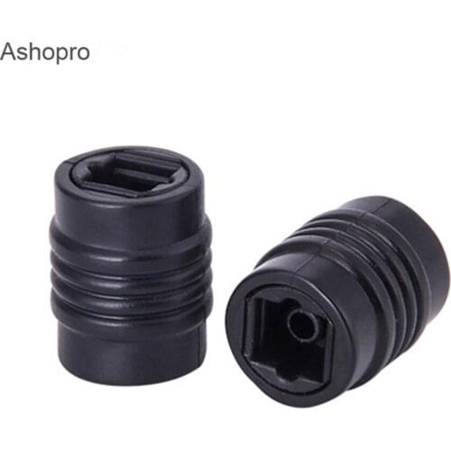 Black Toslink Digital Optical Audio Cable Connector Adapter Toslink Optical Plug for Amplifiers Blu-ray Player