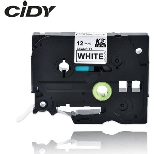 Cidy TZ-SE3 TZE-SE3 12MM Security Label Tape Compatible For Brother P-touch tz SE3 tze SE3 Label Maker Tape Black on White