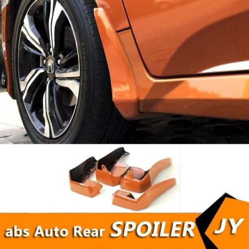For Honda Civic 2016-2018 Civic With the color Mudflaps Splash Guards Front and rear Mud Flap Mudguards Fender Modified special