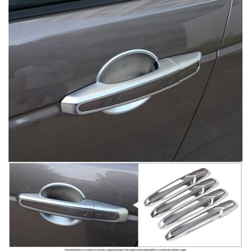 For Jaguar E-PACE XE XF XFL F-Pace Chrome Exterior Side Door Handle Cover Trim For Land Rover Discovery Range Rover Sport L494