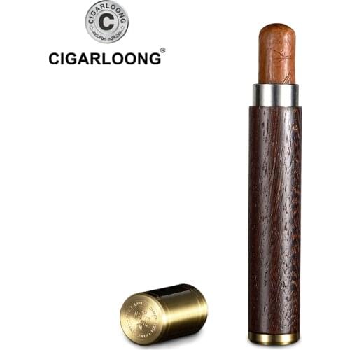 Cigar tube ebony portable Single Branch cigar moisturizing tube GH-102