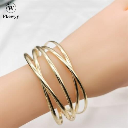 Fkewy Cuff Bracelets For Women Charm Multi-Ring Fashion Jewelry Punk Accessories Party Festival Luxury Snake Bracelet Gothic