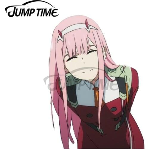 JumpTime 13 x 6.5cm 002 Darling In The Franxx Car Sticker Surfboard Refrigerator Decoration Scratch Proof Waterproof Decal