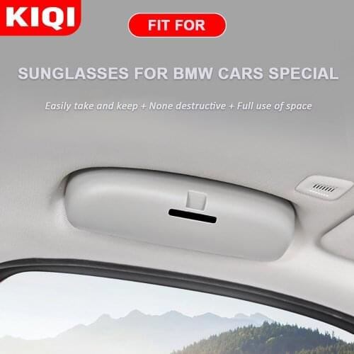 KIQI New Auto Glasses Case for BMW 5 Series F10 F11 F16 F18 2013 - 2021 Accessories Car Sunglasses Holder Box Replacement Parts