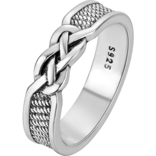 Kinitial Punk Viking infinite loop Metal Geometry Circular Rings Finger Accessories Joint Tail Ring for Women Jewelry Gifts