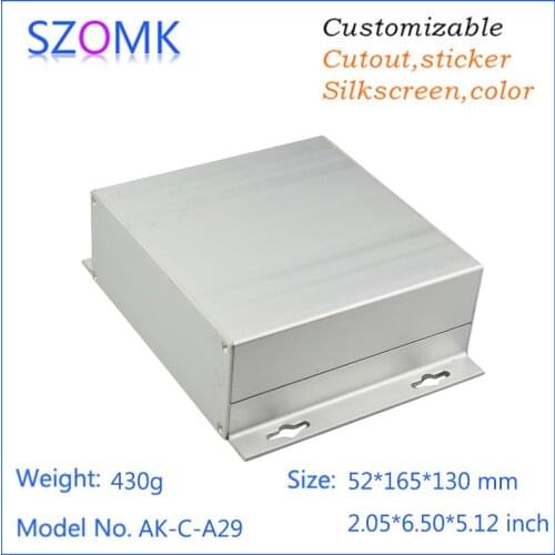 4 pcs, 52*165*130mm aluminium enclosure metal electronics project box power supply distribution box electronics enclosures