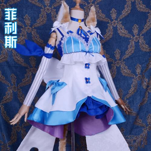 COSREA Ferris Cosplay Costume Hot Anime Re:Zero kara Hajimeru Isekai Seikatsu Felix Cat Uniforms Dress Halloween Party For Woman