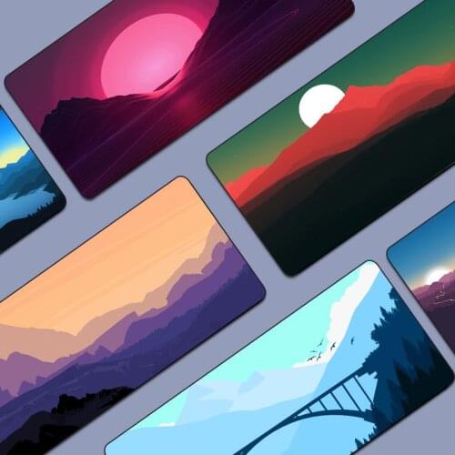 Beautiful scenery mouse pad oversized mouse pad mouse pad thickened keyboard pad