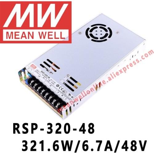 Mean Well RSP-320-48 meanwell 48VDC/6.7A/321W Single Output with PFC Function Power Supply online store