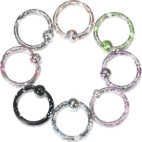Opening Stainless Steel Nose Rings Lip Rings Hoops Ear Nose Studs Body Piercing Jewelry Earrings